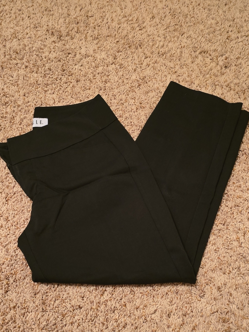 Elle Black Wide-Leg Trousers